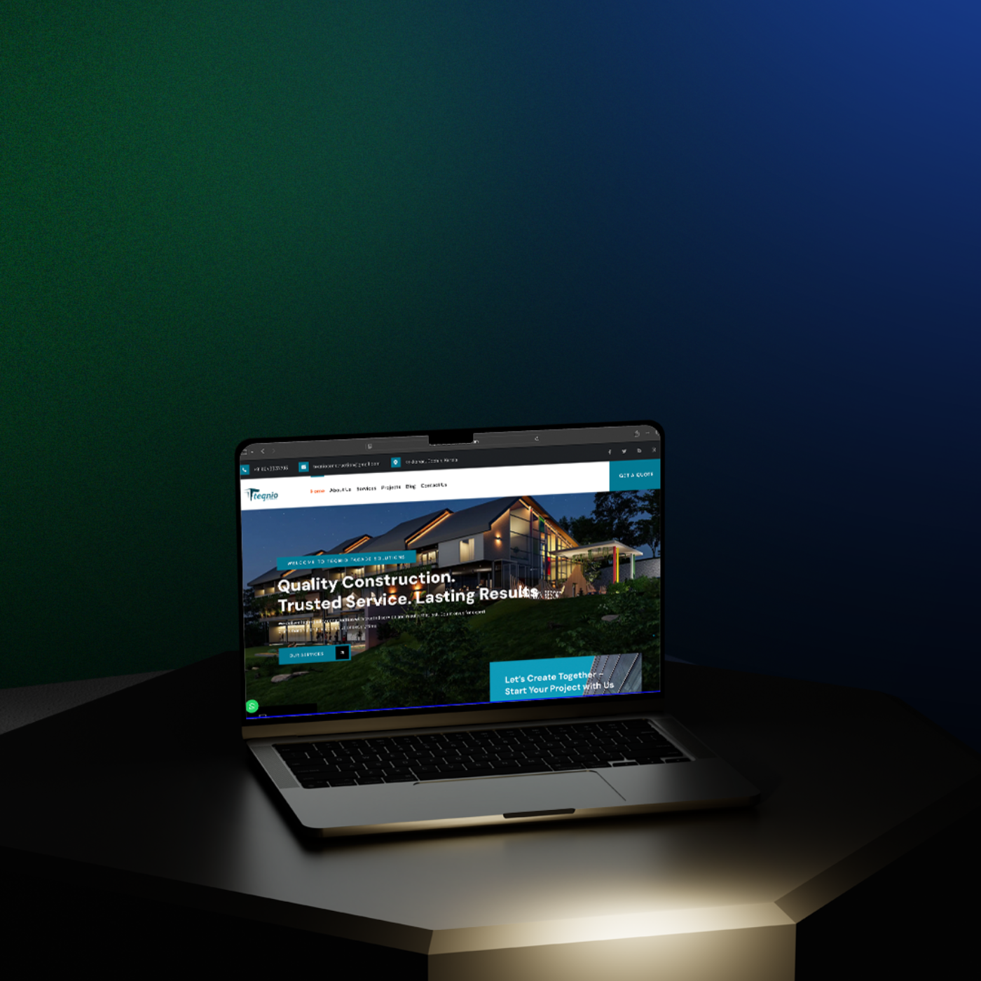 teqnio website created by valayam.in