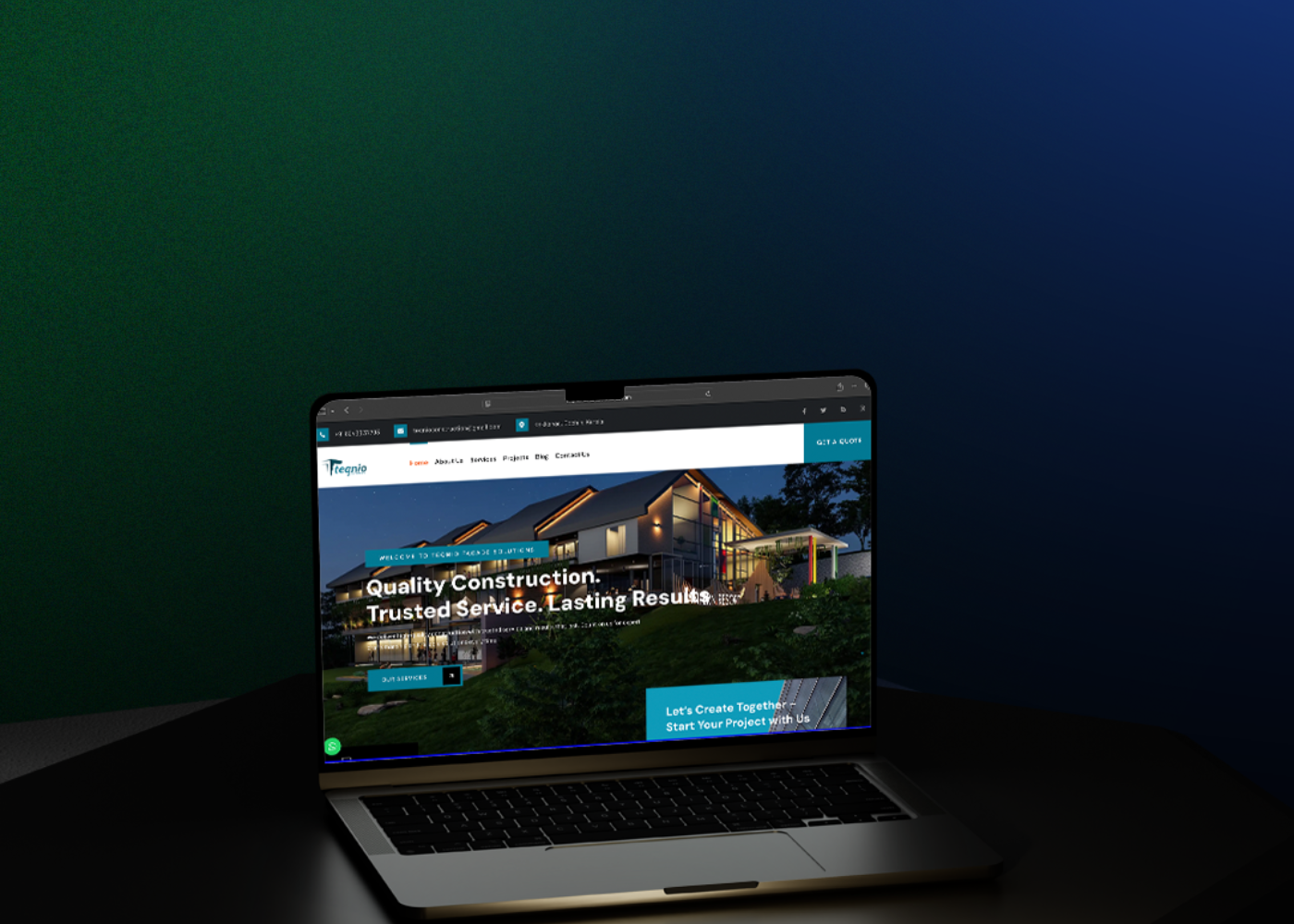 teqnio website created by valayam.in